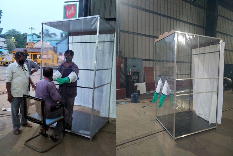 Indian Railways Builds Contactless Cubicles For Doctors To Treat Coronavirus Patients