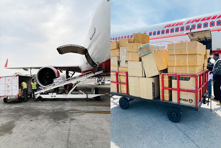 Special Air India Flight Brings 21 Tons Of Medical Supplies From China To Combat COVID-19