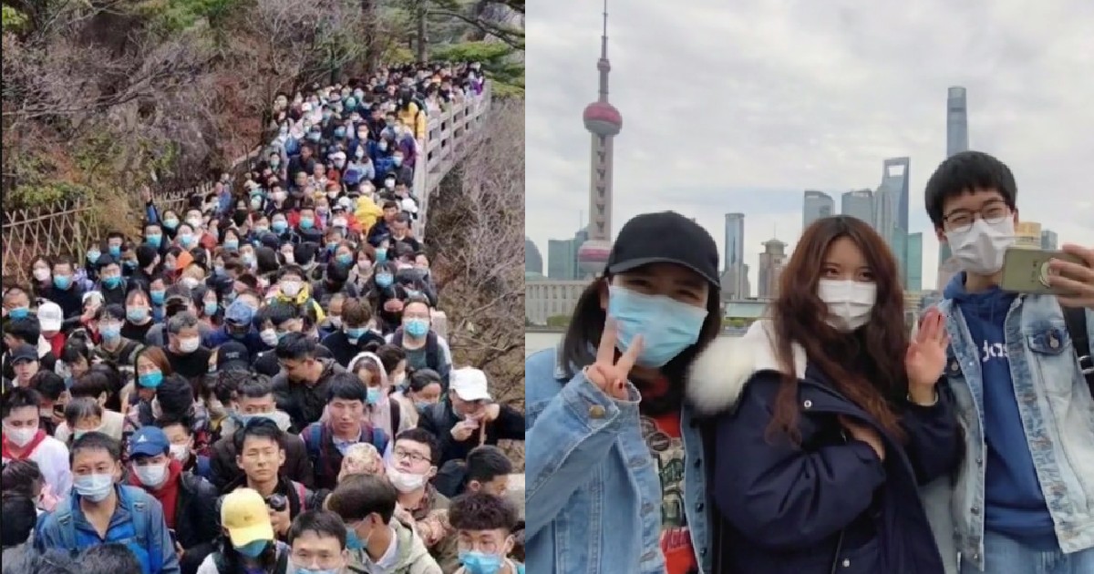 Popular Sites In China Get Packed With Over 20,000 Tourists As Ban Gets Lifted