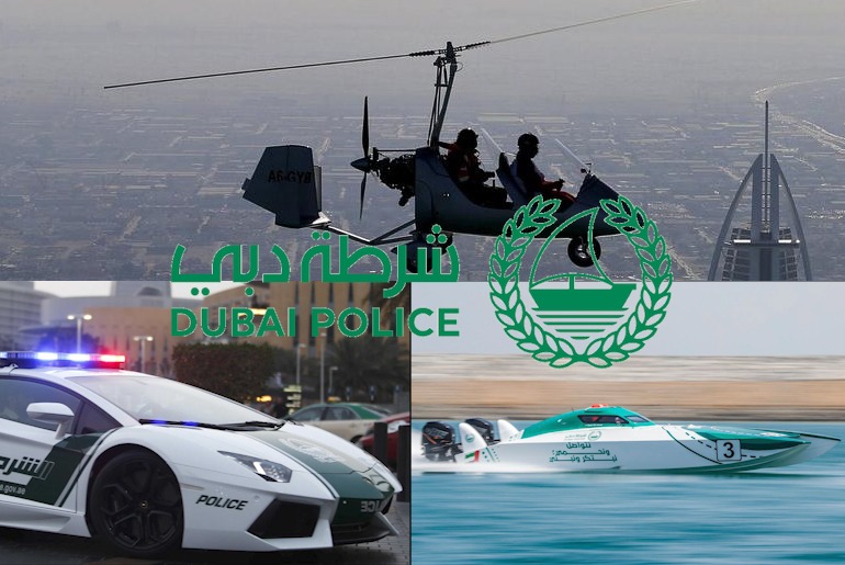 Video: Dubai Police Use Gyrocopters, Speed Boats To Spread #StayHome Messages