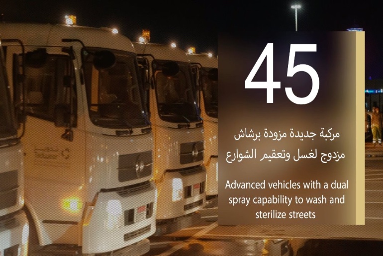 Fighting Covid-19: 45 Special Trucks Designed To Sanitize Abu Dhabi