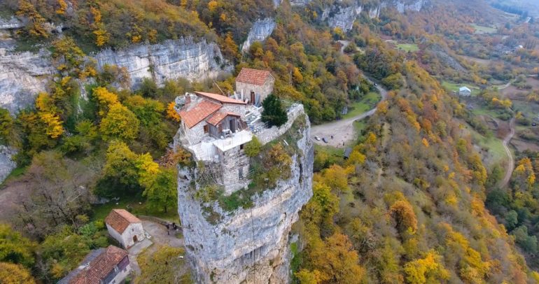 Katskhi Pillar In Georgia Is The Most Isolated Monastery In The World