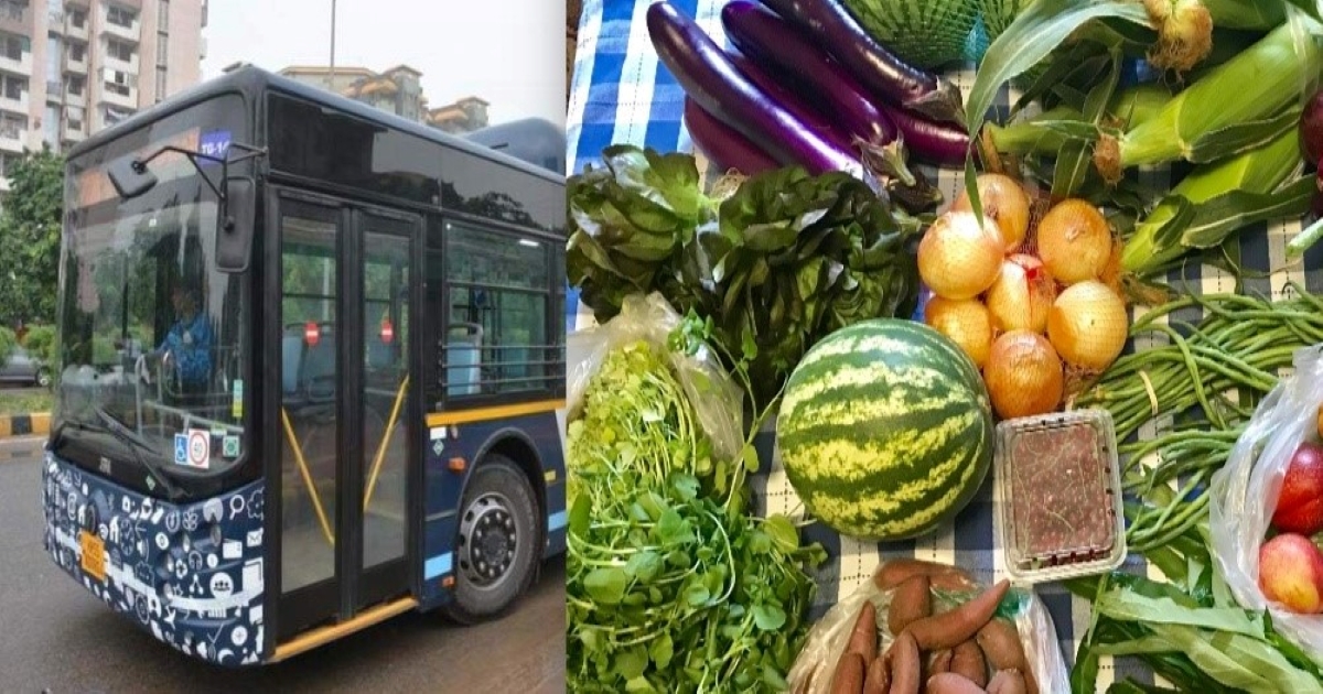 Gurgaon Launches A Mobile Grocery Bus To Deliver Food Items At Doorstep Amid Lockdown