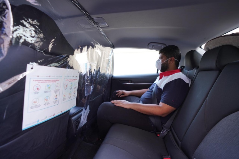 Dubai Taxis Install Isolators To Avoid Risks Of COVID-19 Infection