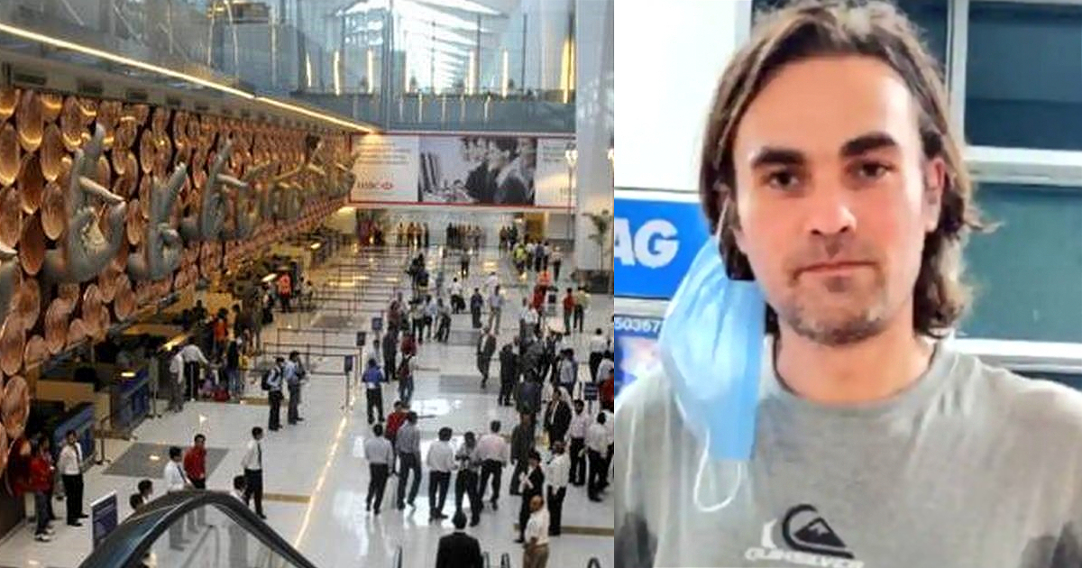 German Man Living At Delhi Airport Leaves For Home