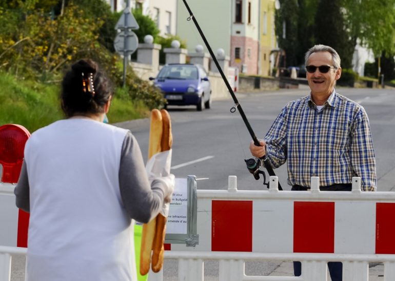Germans Are Using Fishing Rods To Pick Up Baguettes Across The French Border