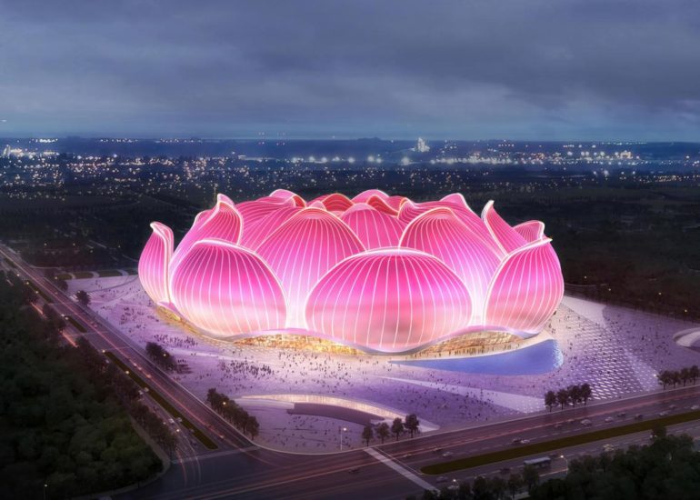 China Is Building The World’s Largest Football Stadium In The Shape Of A Lotus