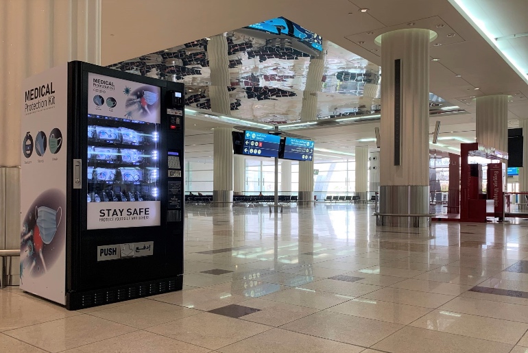 Dubai Airport Now Has Vending Machines Dispensing PPE Kits