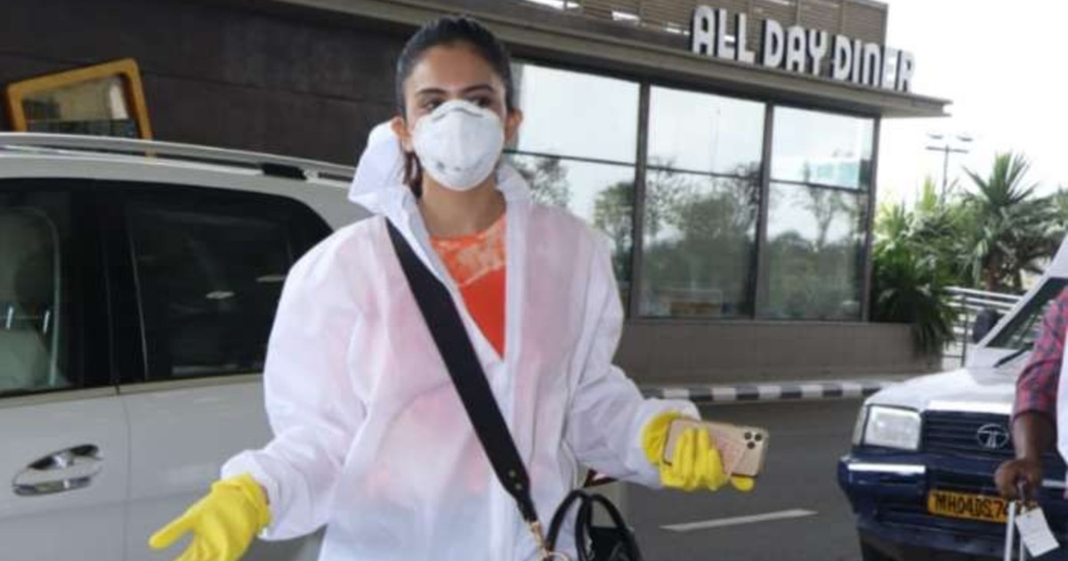 Rakul Preet Singh’s Airport Look Is A PPE Suit