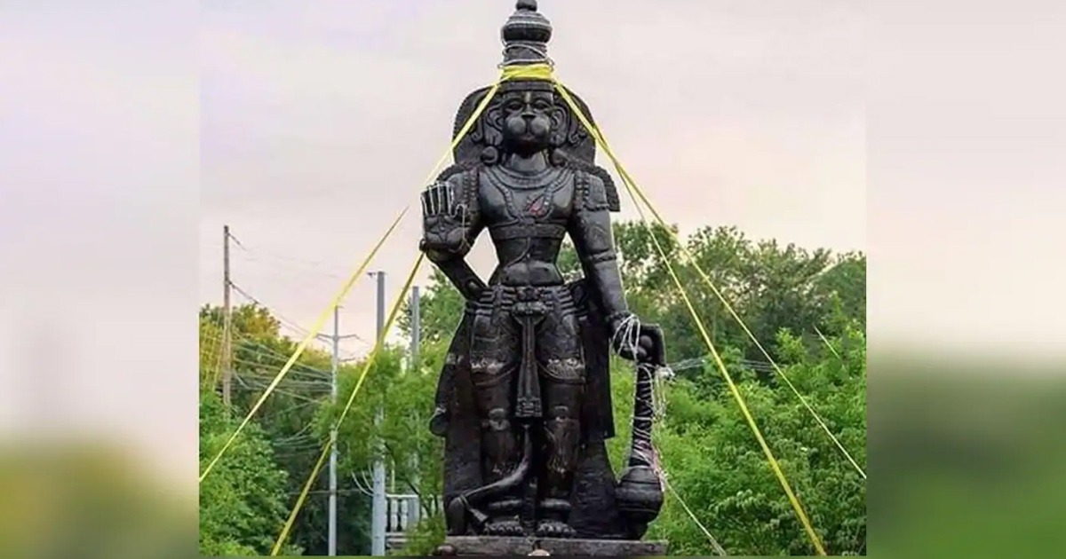 25-Feet Tall Lord Hanuman Statue Installed In The USA