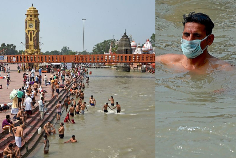 Pilgrims Return to the Ganges