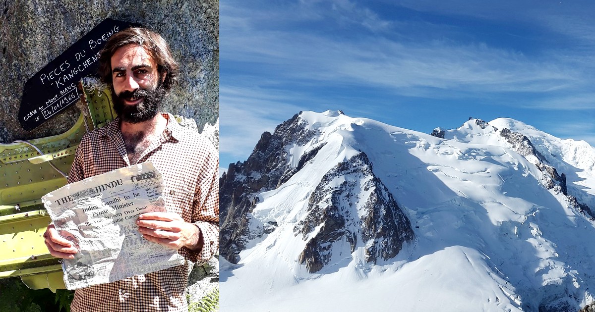 Indian Newspapers From 1966 Recovered From France’s Mont Blanc Glacier