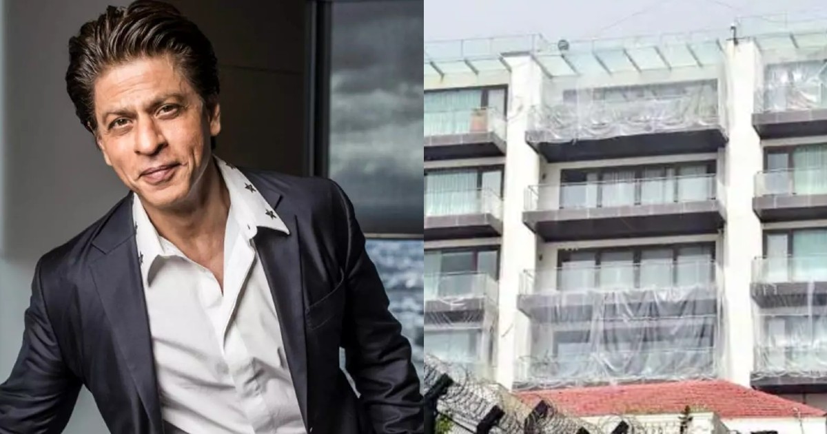 Shah Rukh Khan Covers His Bungalow Mannat In Plastic Sheets