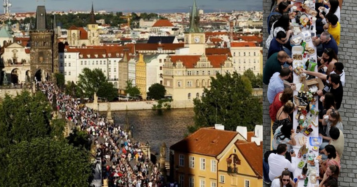 Thousands Attend Prague’s Massive Coronavirus Farewell Party