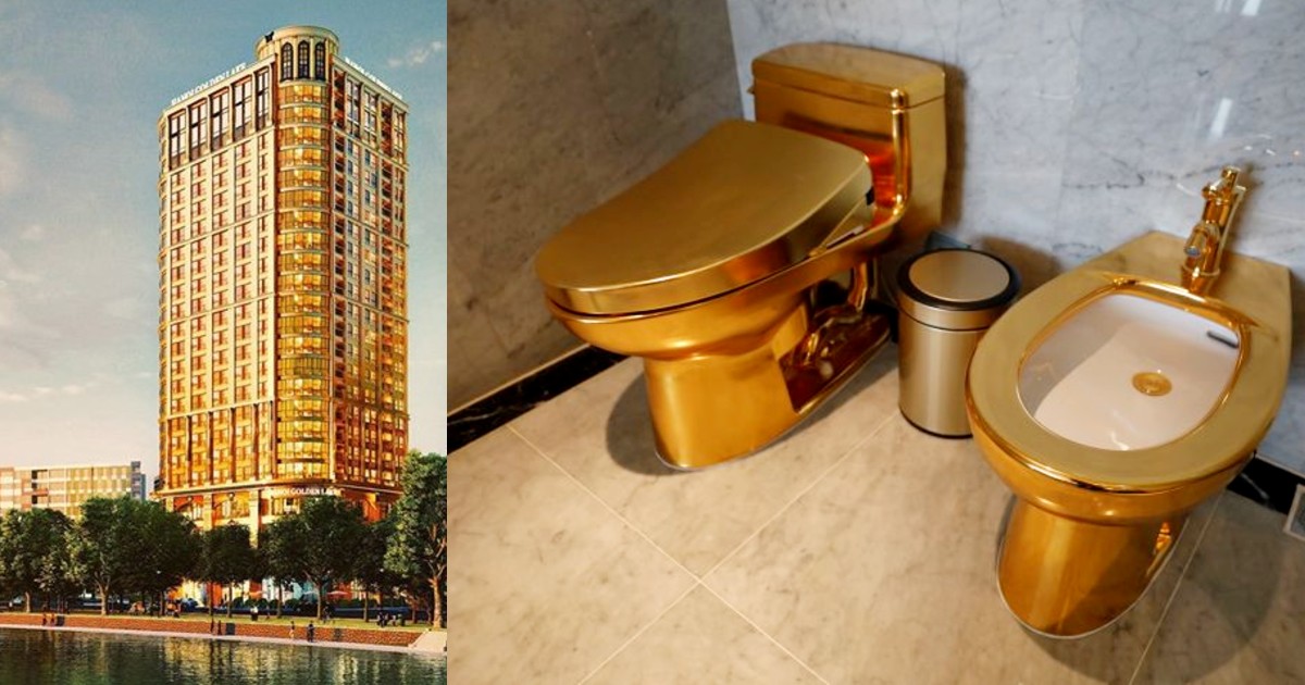 Vietnam Gets A Hotel Coated With 24-Karat Gold Including The Bathtubs & Toilets