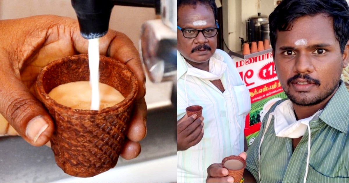 Madurai Kiosk Serves Chai In Edible Biscuit Cups