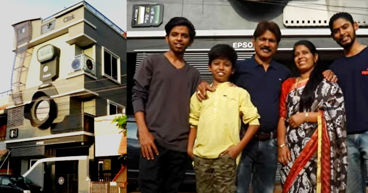 Karnataka Man Builds Camera-Shaped House