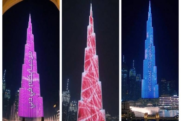 Dubai’s Burj Khalifa Greets Tourists With A Stunning Show