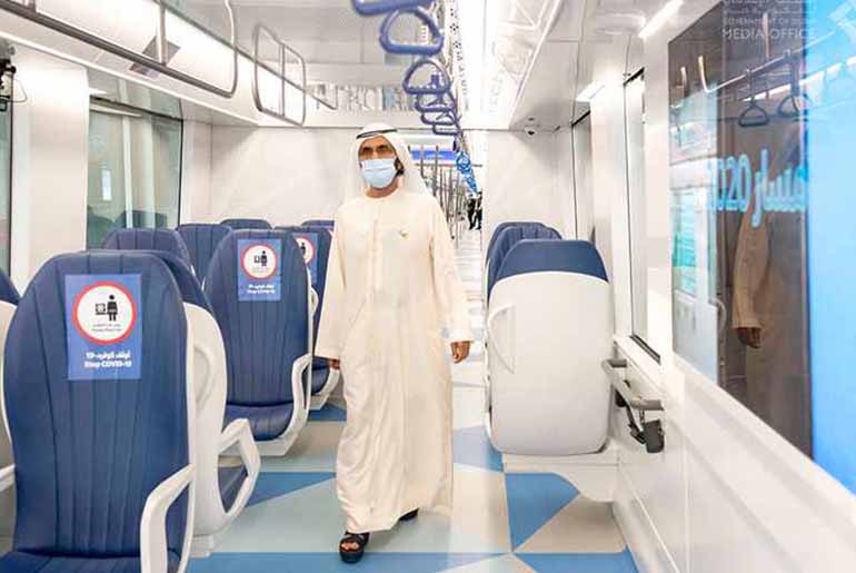 HH Sheikh Mohammed Inaugurates Seven New Dubai Metro Stations