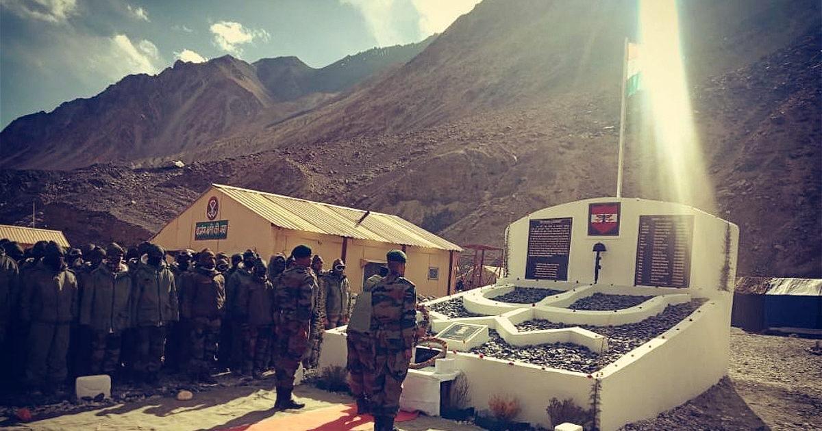 Indian Army Builds Memorial In Ladakh For Soldiers Martyred In Galwan Clash