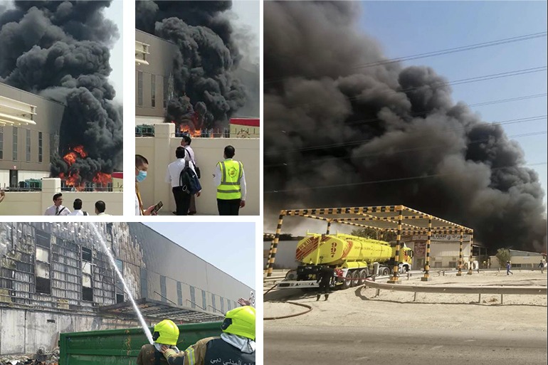 Fire Erupts At Dubai Duty Free Warehouse In Umm Ramool, None Injured
