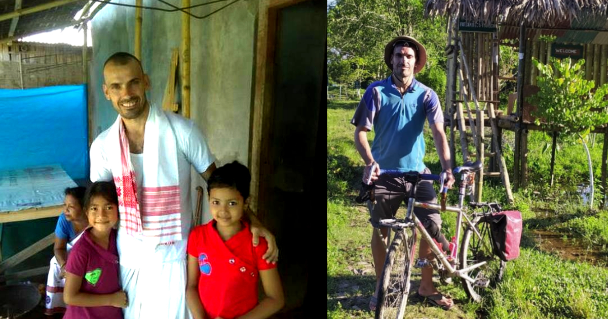 Spanish Man Stranded In Assam For 7 Months Gave Guitar & Language Lessons To Kids