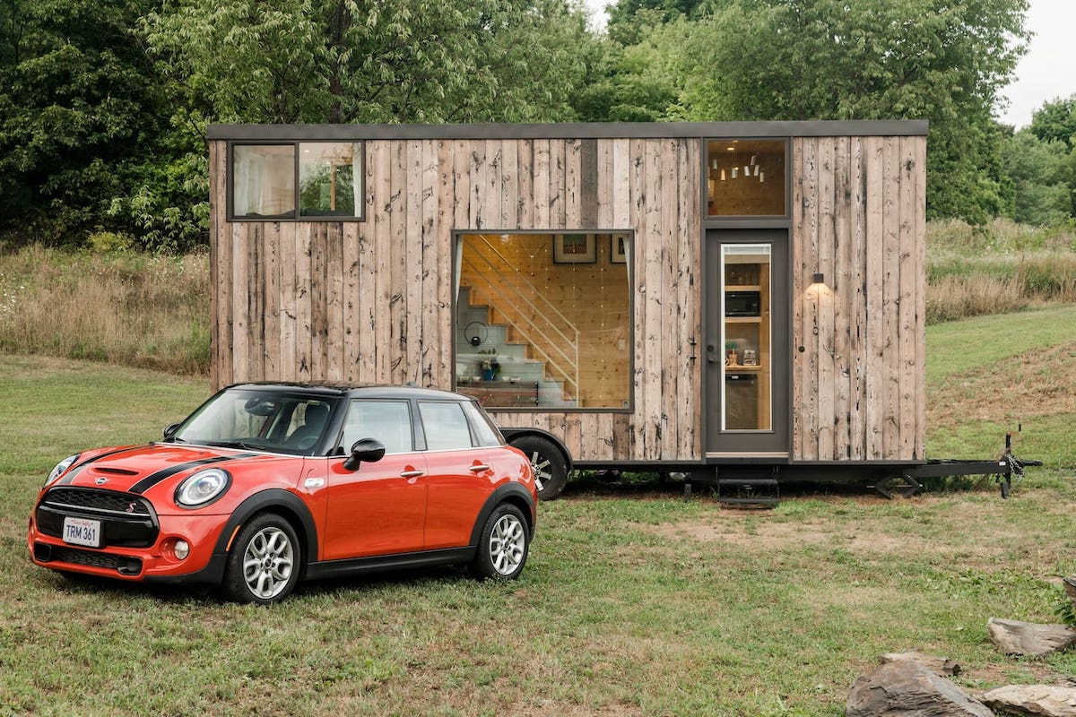 You Can Now Rent Tiny Airbnbs With A Personal Mini Vehicle In California & New York For Just $1 Per Night