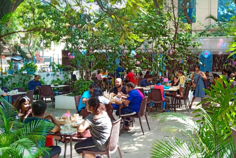 garden cafes in bangalore