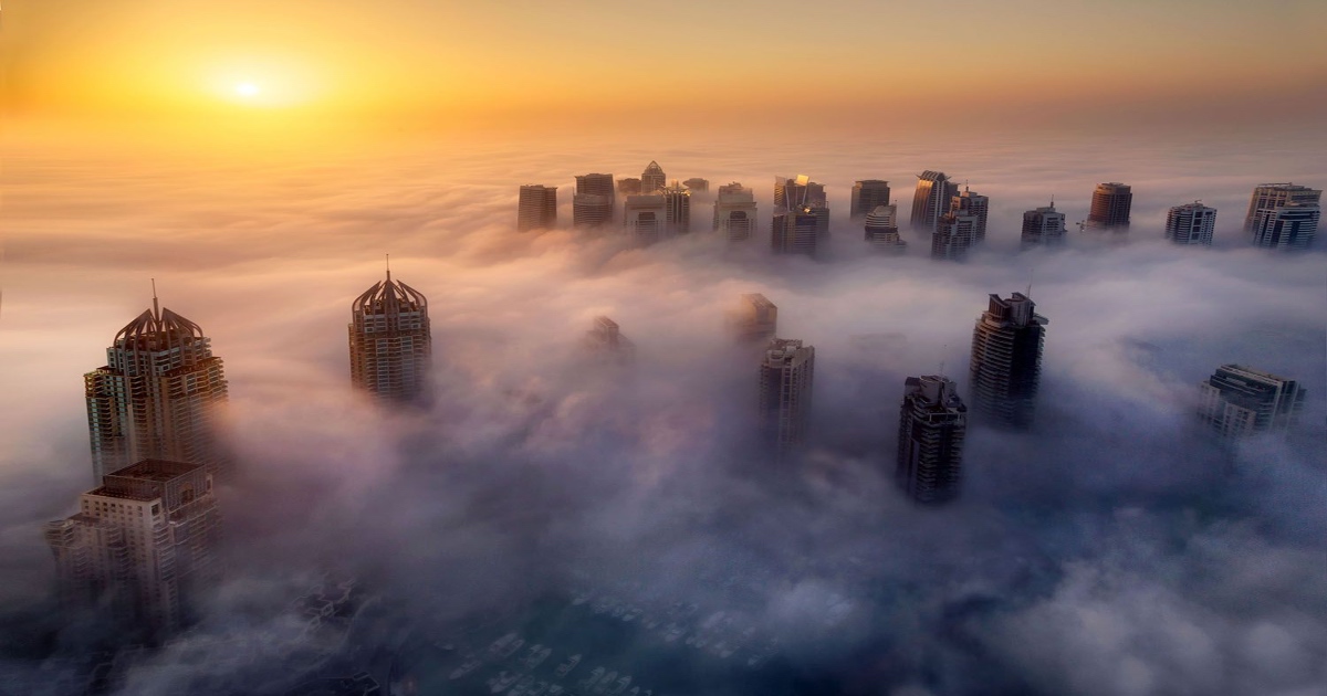 In Pictures: Dubai Wakes Up Under A Blanket Of Thick Fog