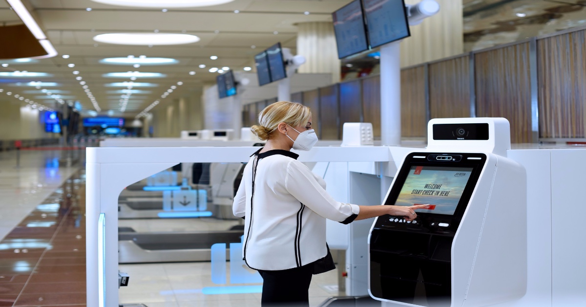 Emirates Installs Socially-Distanced Self Check-In & Bag Drop Machines At Dubai Airport