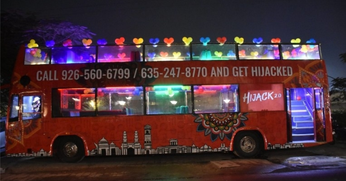 This Restaurant In Ahmedabad Lets You Dine On A Moving Double-Decker Bus