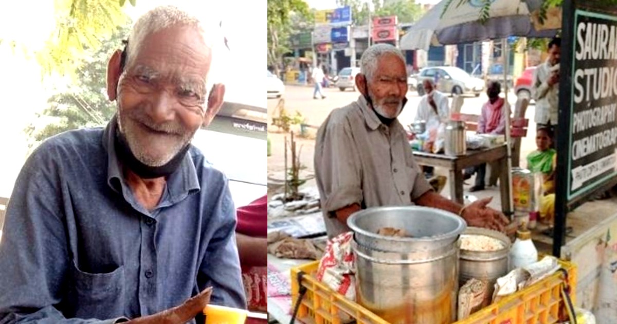 86-Year-Old Bhel Puri Vendor From Faridabad Appeals People To Visit His Cart Through Video