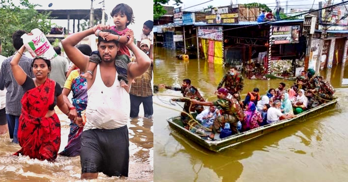 Telangana In Pictures: Incessant Rains, Floods Lead To Loss Of Human Lives & Homes