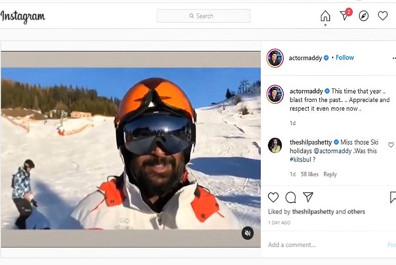 R Madhavan Ice Skating throwback video