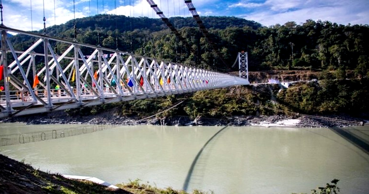 Now Drive Over India’s Longest Motorable Suspension Bridge Over Tehri Lake In Uttarakhand