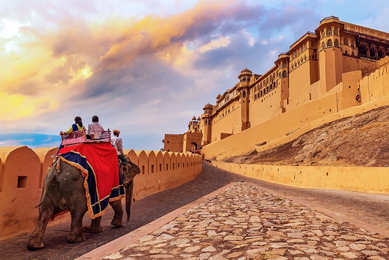 Elephant Rides At Jaipur Amer Fort