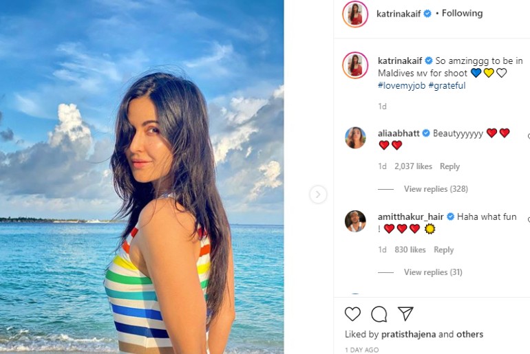 Katrina Kaif Beach Pics Maldives