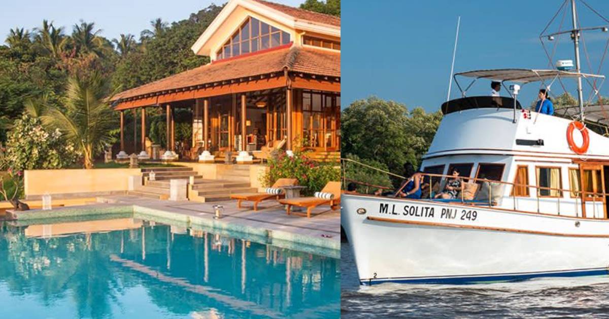This Villa In Goa Has A Luxury Yacht, A Waterfall & An Infinity Pool To Have You Daydreaming