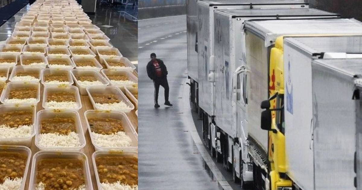 Sikhs Provide Food To Hundreds Of Stranded Truckers In UK Proving Humanity Is Above Everything