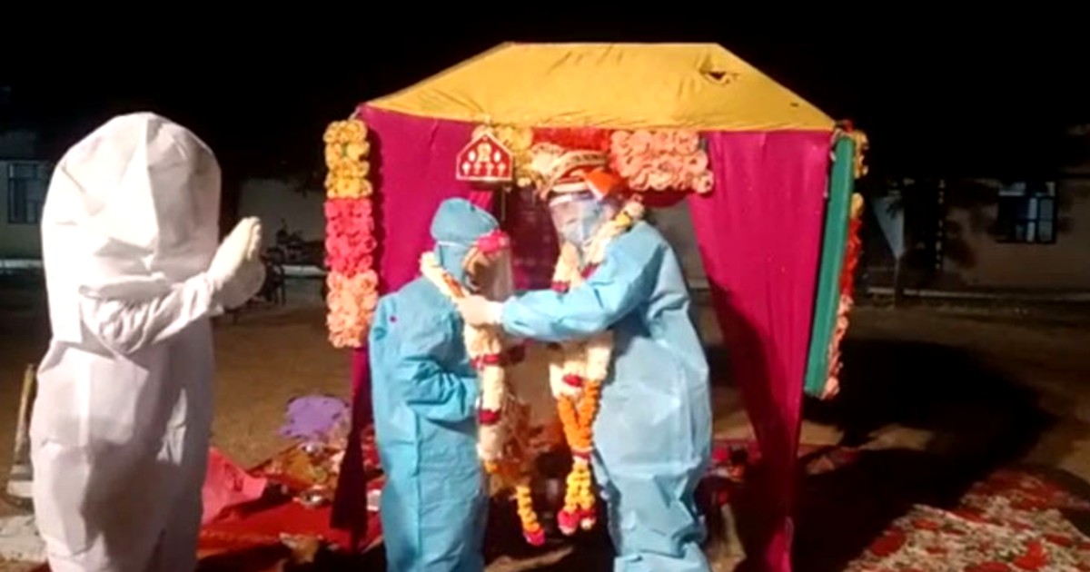 Rajasthan Couple Get Married In PPE Kits After Bride Tests COVID-19 Positive