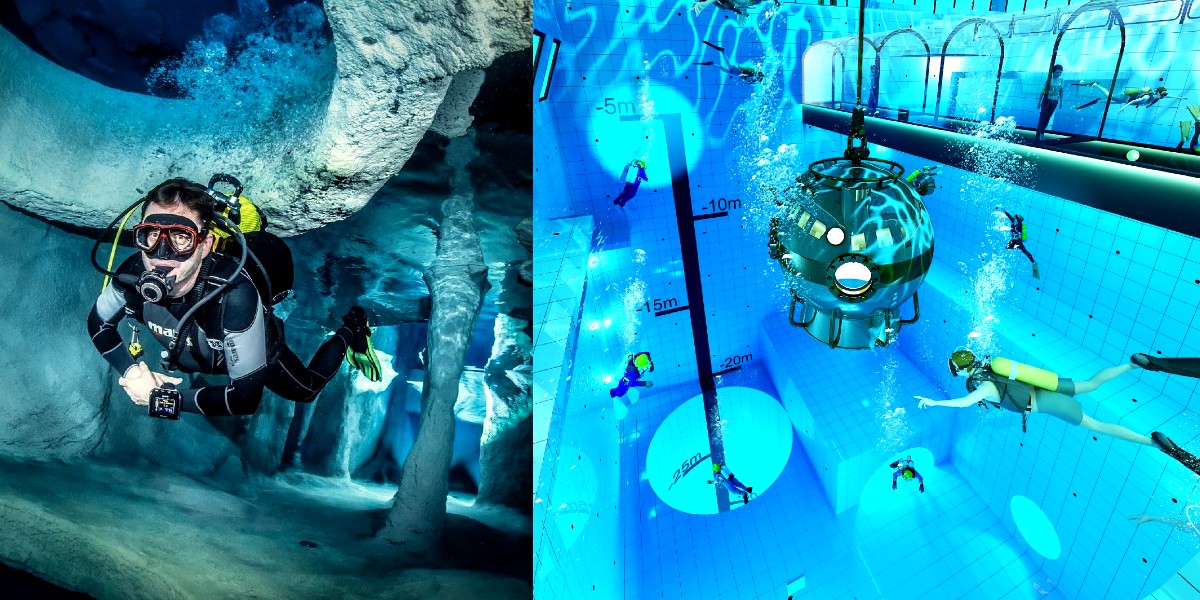 Poland Gets The World’s Deepest Swimming Pool With Underwater Rooms & Glass Tunnels