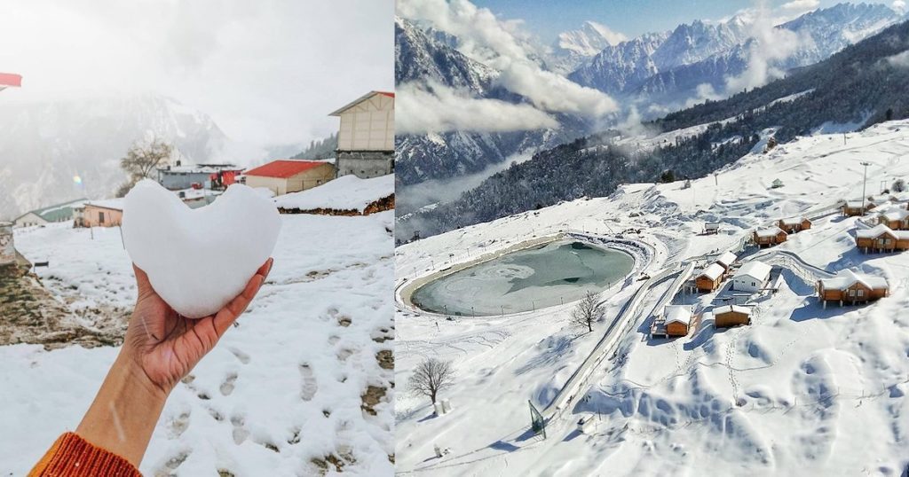 Uttarakhand places snow