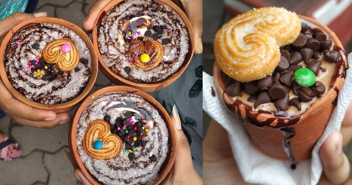 This Kolkata Tea Stall Serves A Unique Chocolate Tea Topped With Little Hearts & Choco Chips