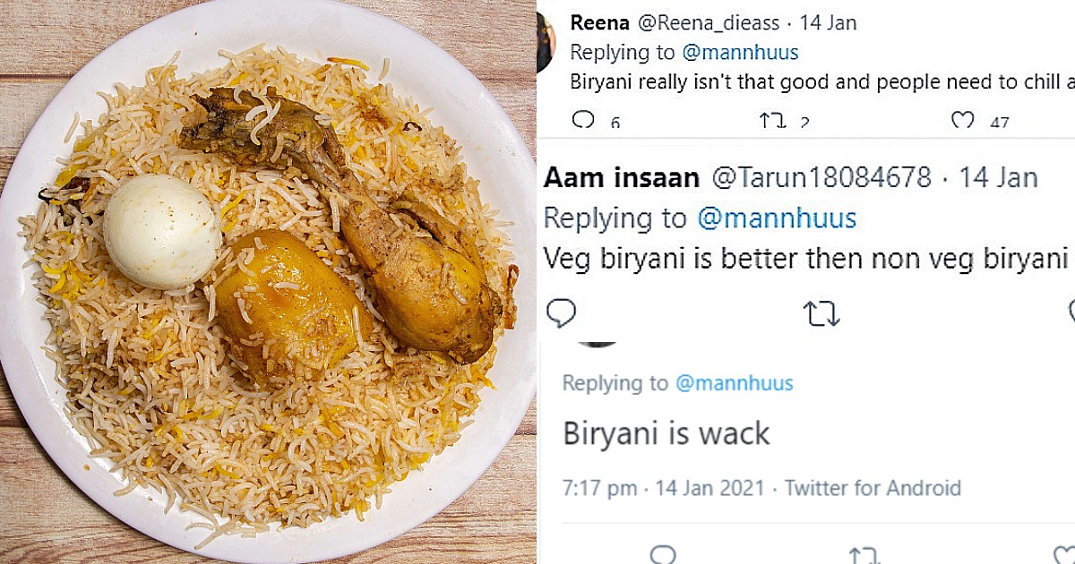 Biryani Declared Overrated By Controversial Food Opinions Twitter Thread