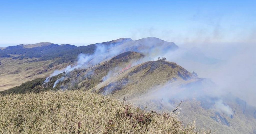 Wildfire Dzuko Valley On Nagaland- Manipur