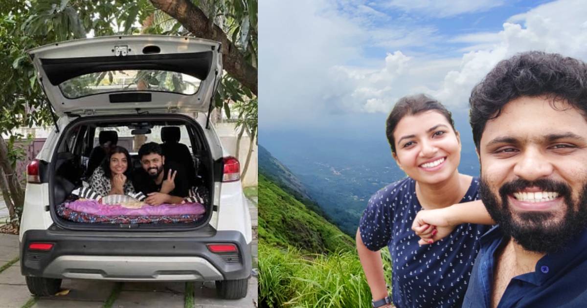 This Kerala Couple Eat, Sleep & Travel Across India In Their Car Transformed Into Home