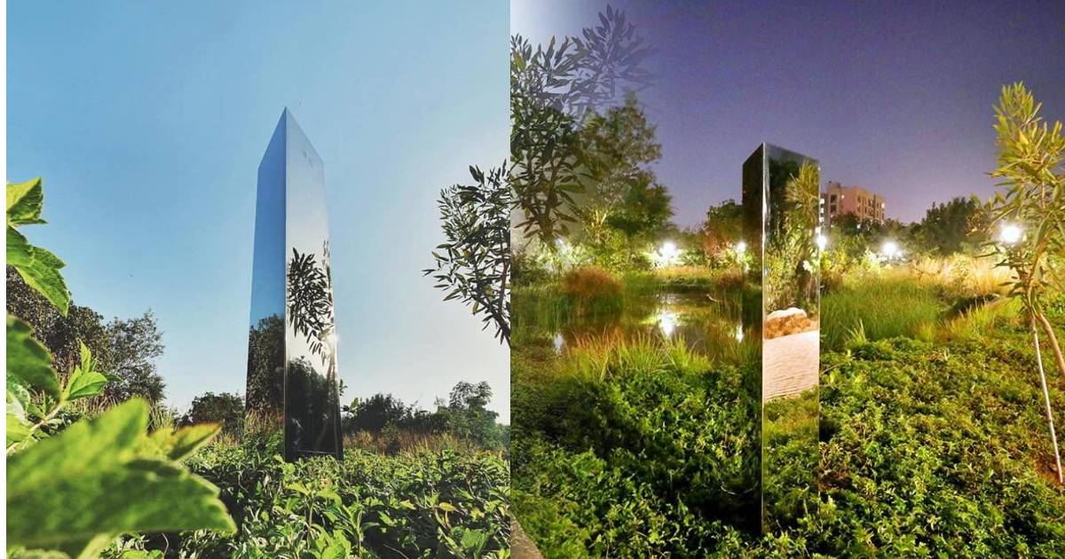India’s First Monolith Spotted In Ahmedabad Park; Disappears Leaving Metallic Sphere & Note