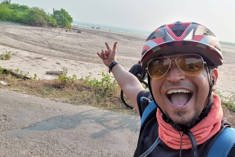 Man Cycled Mumbai To Goa