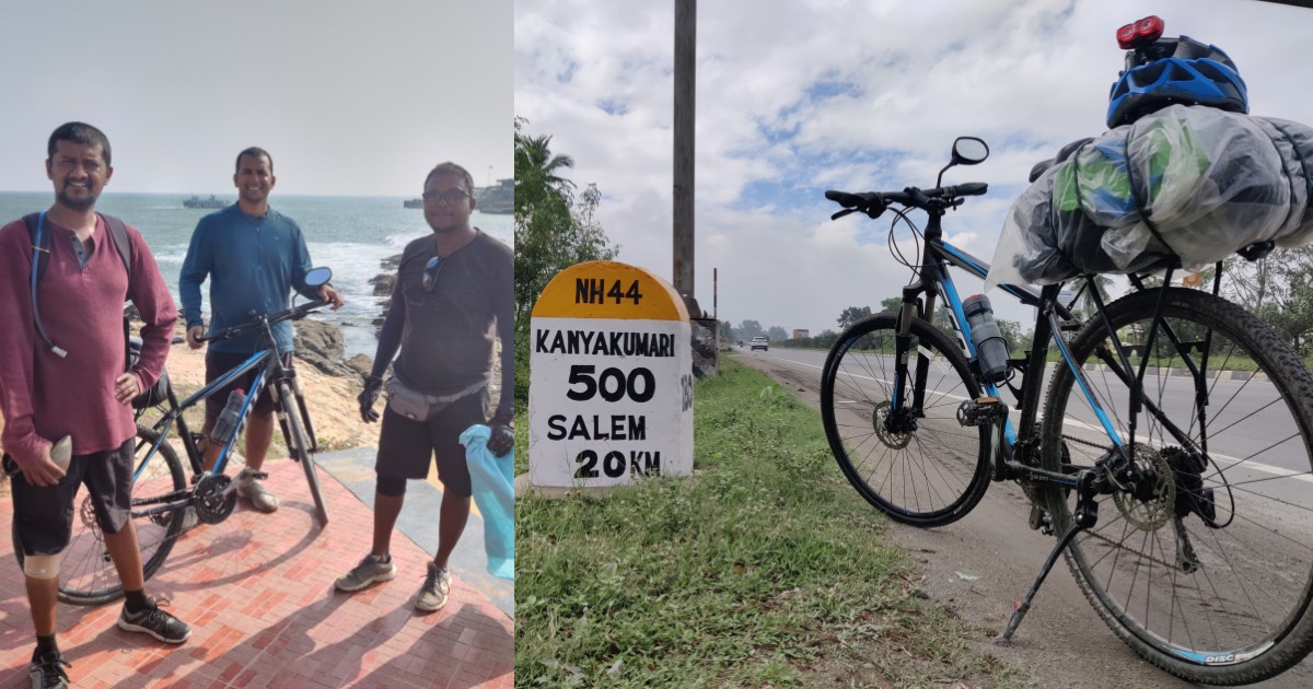 Working From Cycle: 3 Friends Pedal 1687Km From Mumbai To Kanyakumari While On WFH