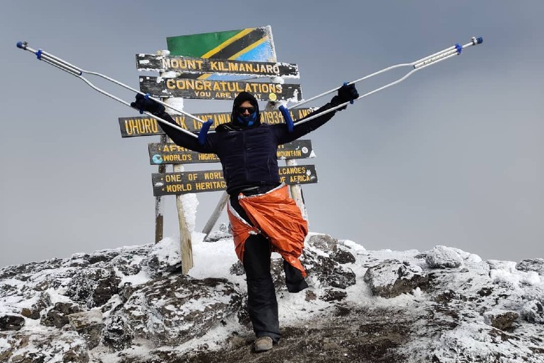 Mountaineer Indian Africa's Highest Peak
